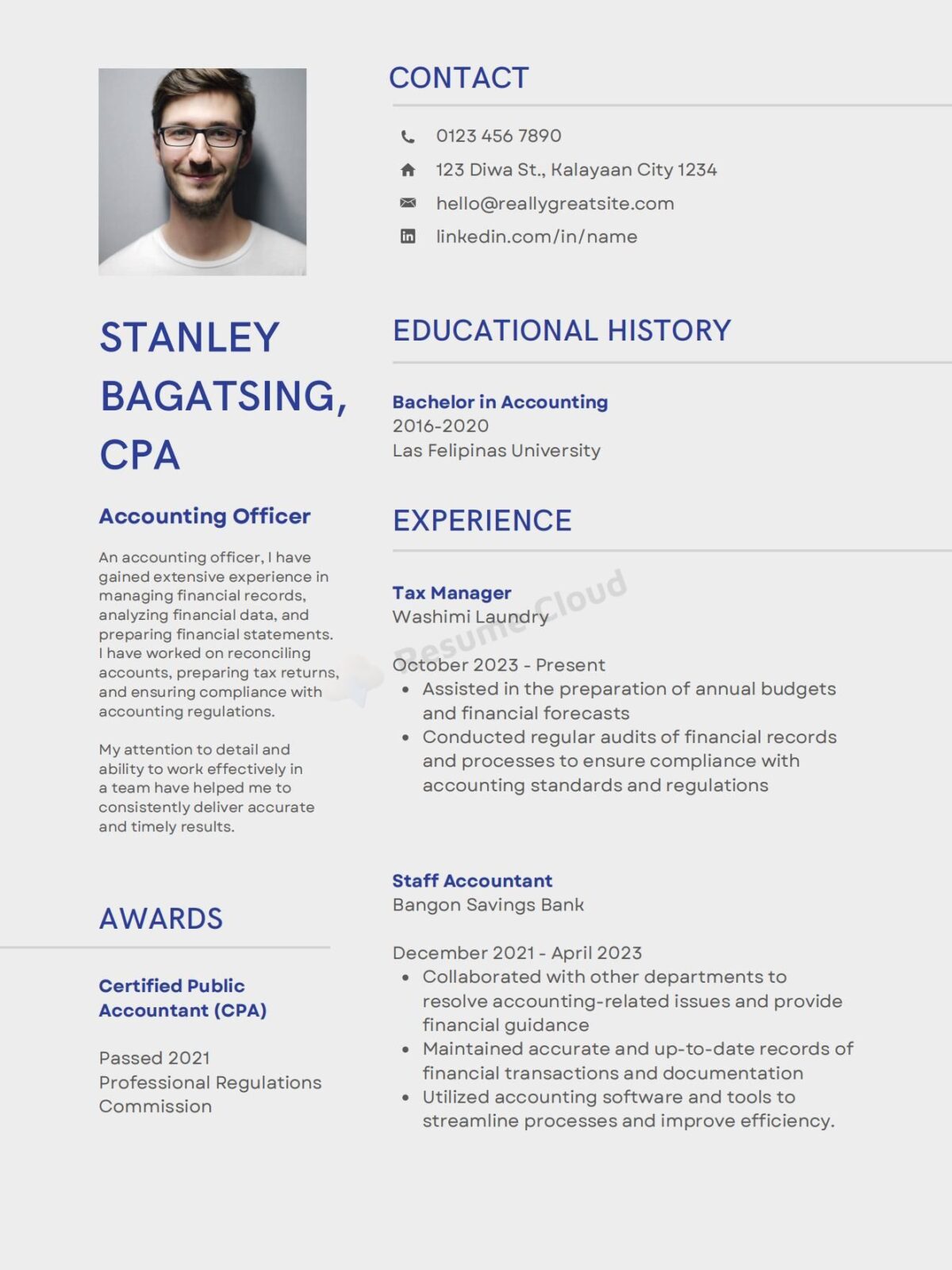 Accounting Officer Resume CVTemplate
