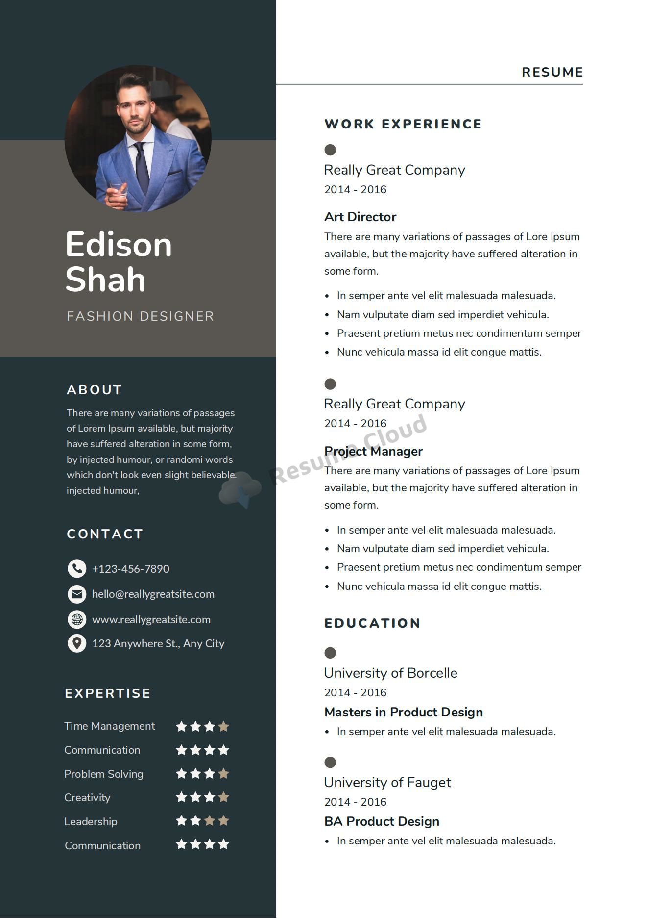 Art Director CV Resume Template_00