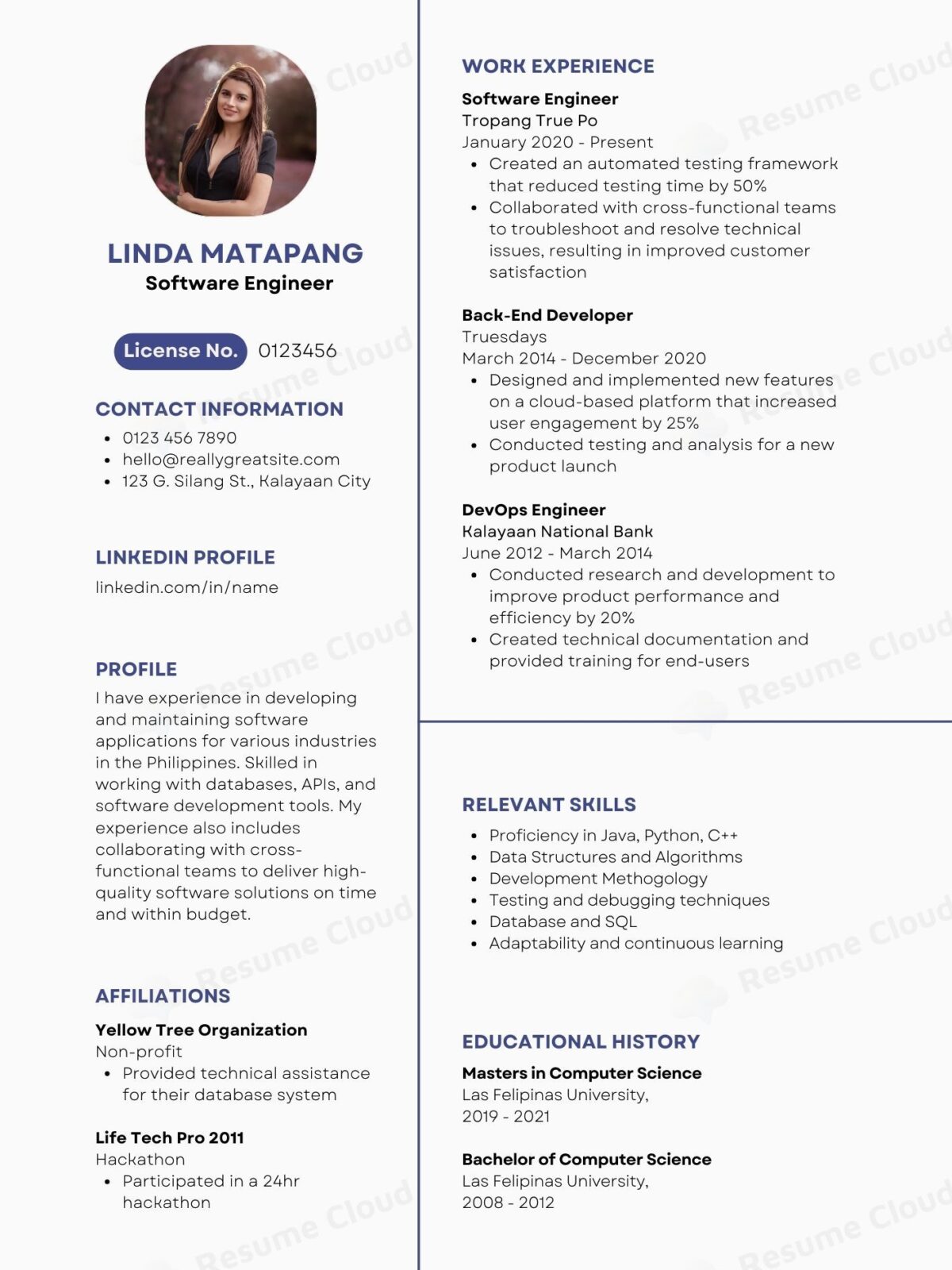 Minimalist Resume Template