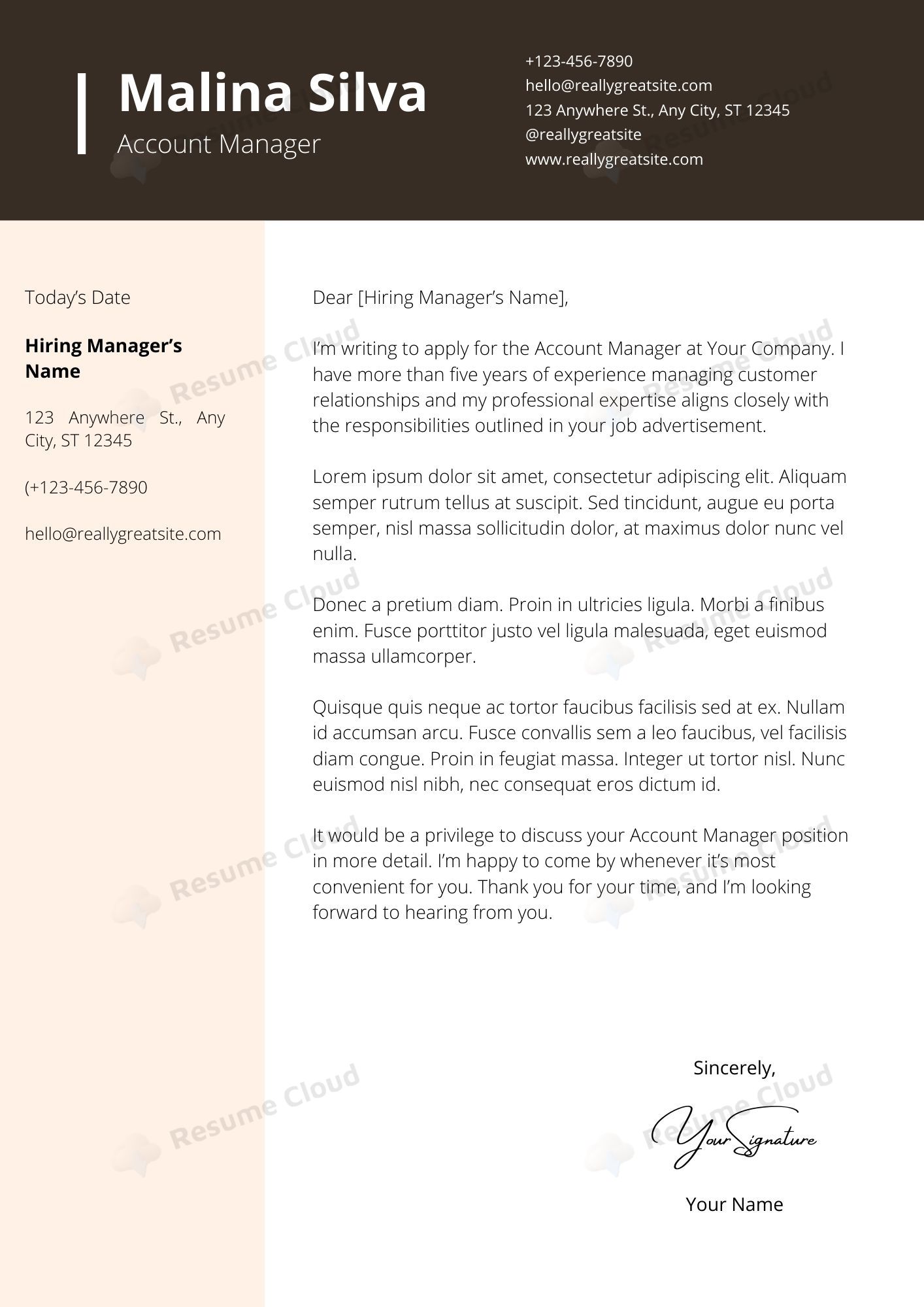Simple Professional Resume Template