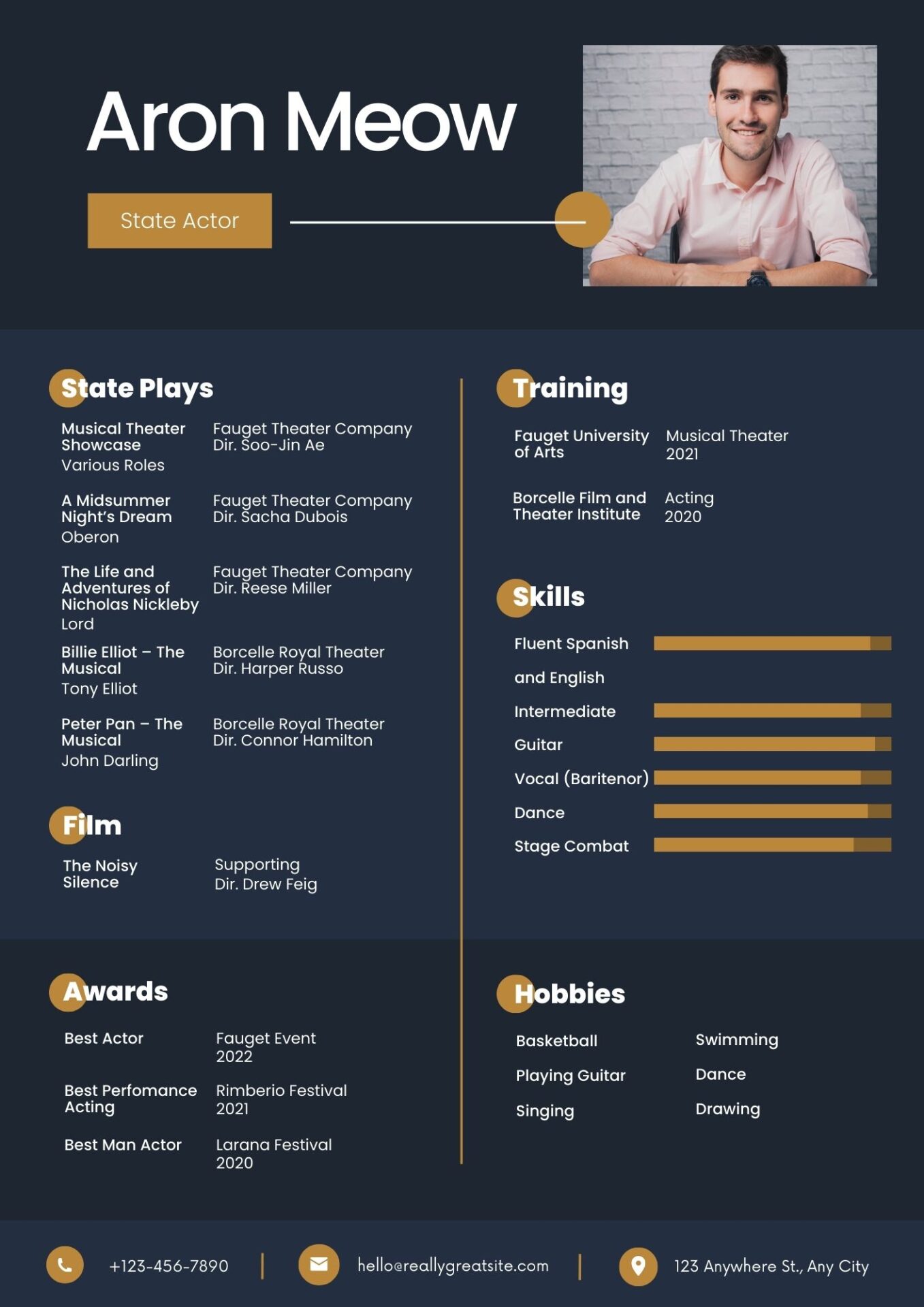 Acting Actor Resume